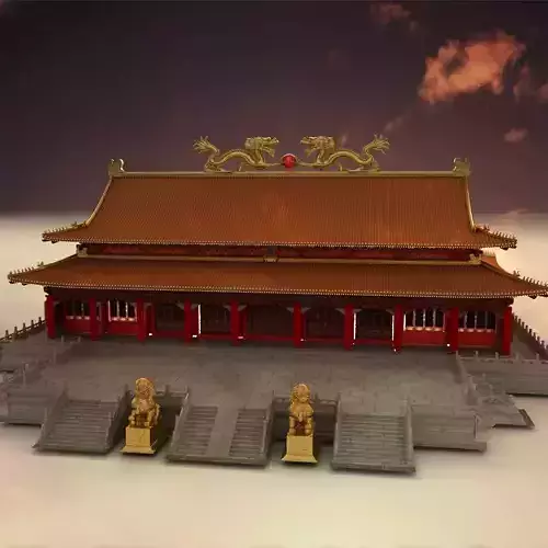 Chinese ancient building 3D model