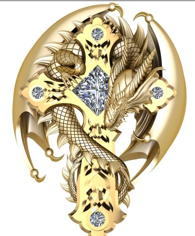 Dragon 3D print model_3