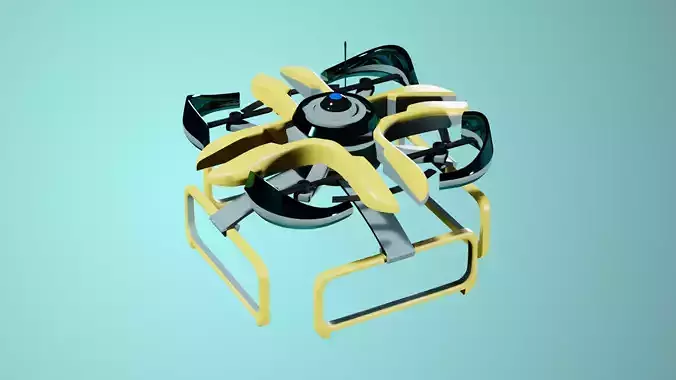 Warehouse Drone  Low-poly 3D model