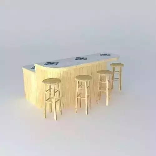 Breakfast Bar Light Wood