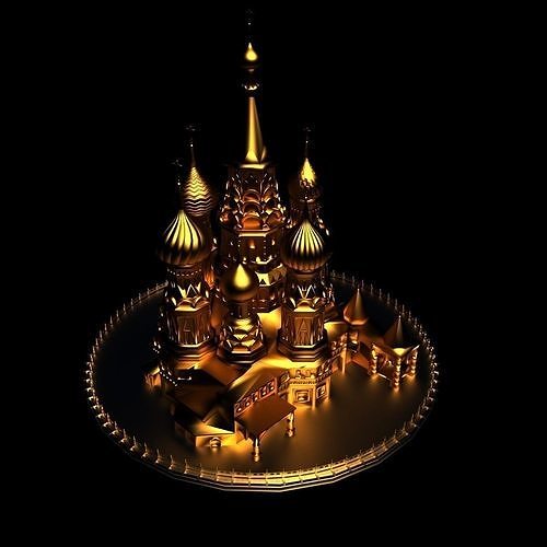 Moscow temple 3D model