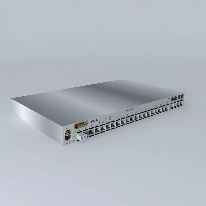 Telco Systems T5C 24G switch 3D model_0