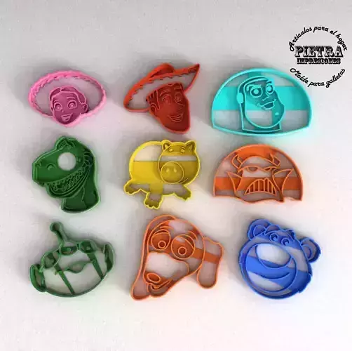 MOLDE CORTANTE PARA GALLETAS TOY STORY 3 FONDANT 3D print model