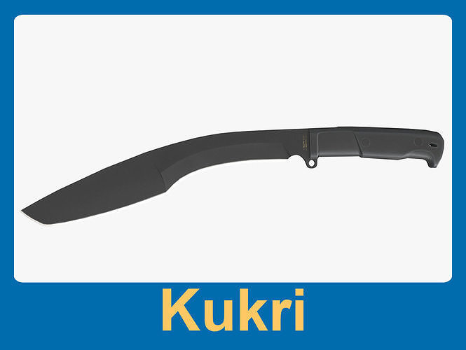 Kukri Extrema Ratio Low-poly 3D model