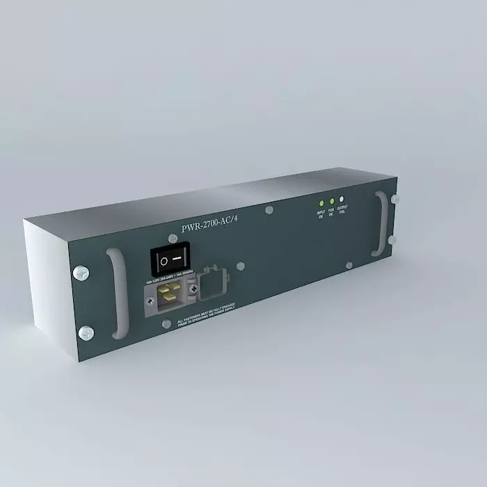 2700 W AC Power Supply for Cisco 7604s and 7606s Routers 3D model_0