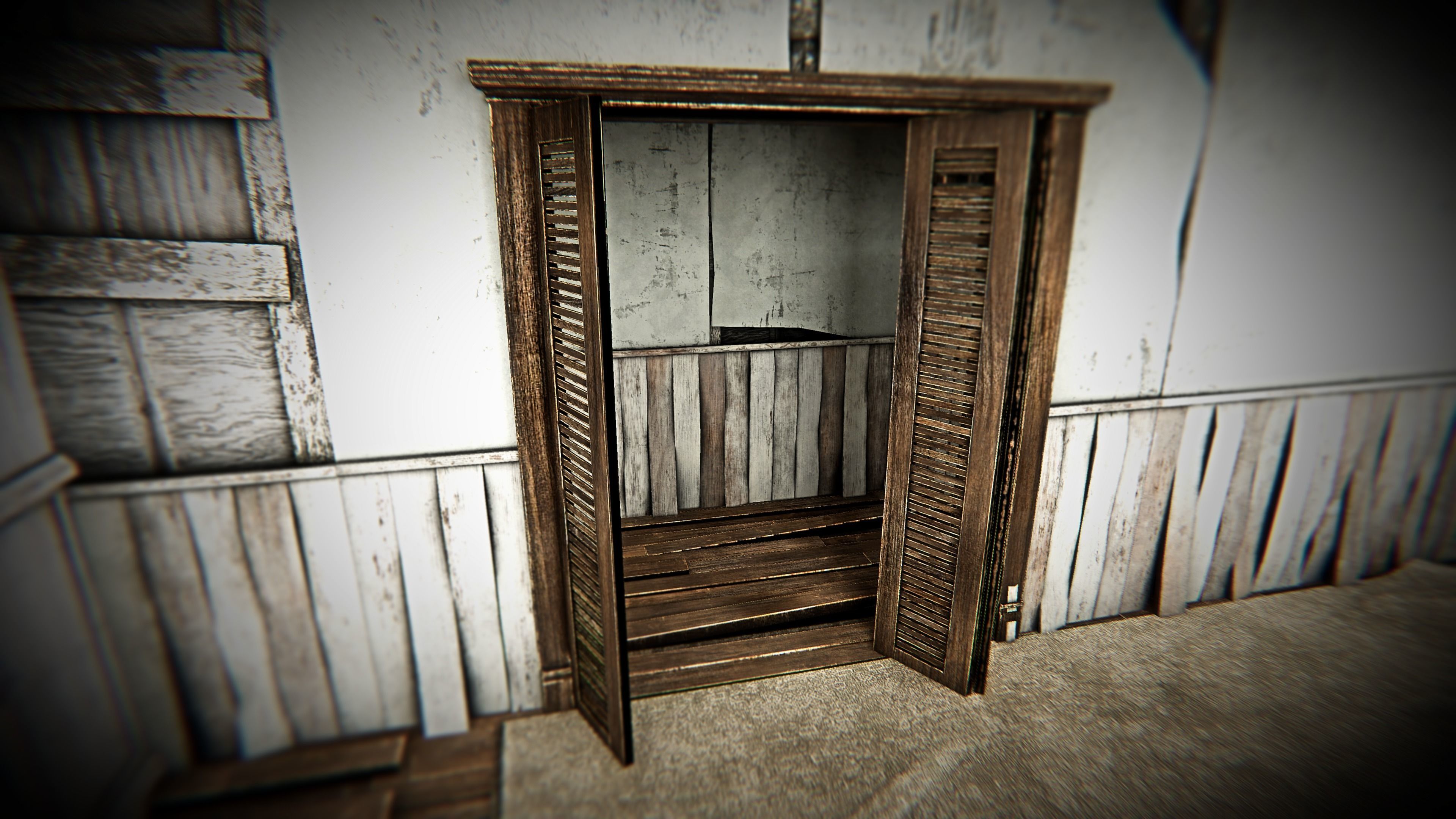 HQ Modular Abandoned Mansion Low-poly 3D model_5