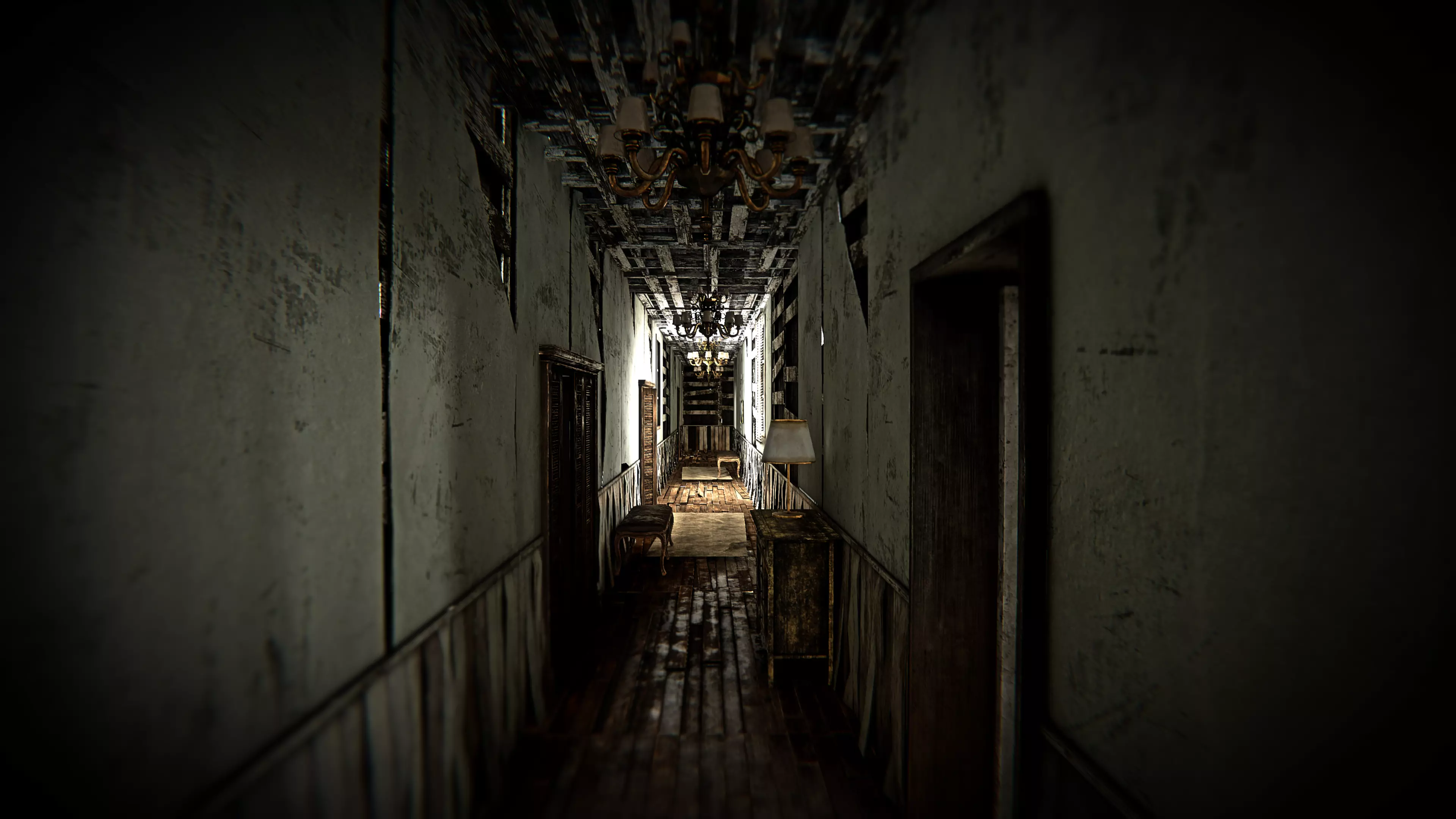 HQ Modular Abandoned Mansion Low-poly 3D model_0