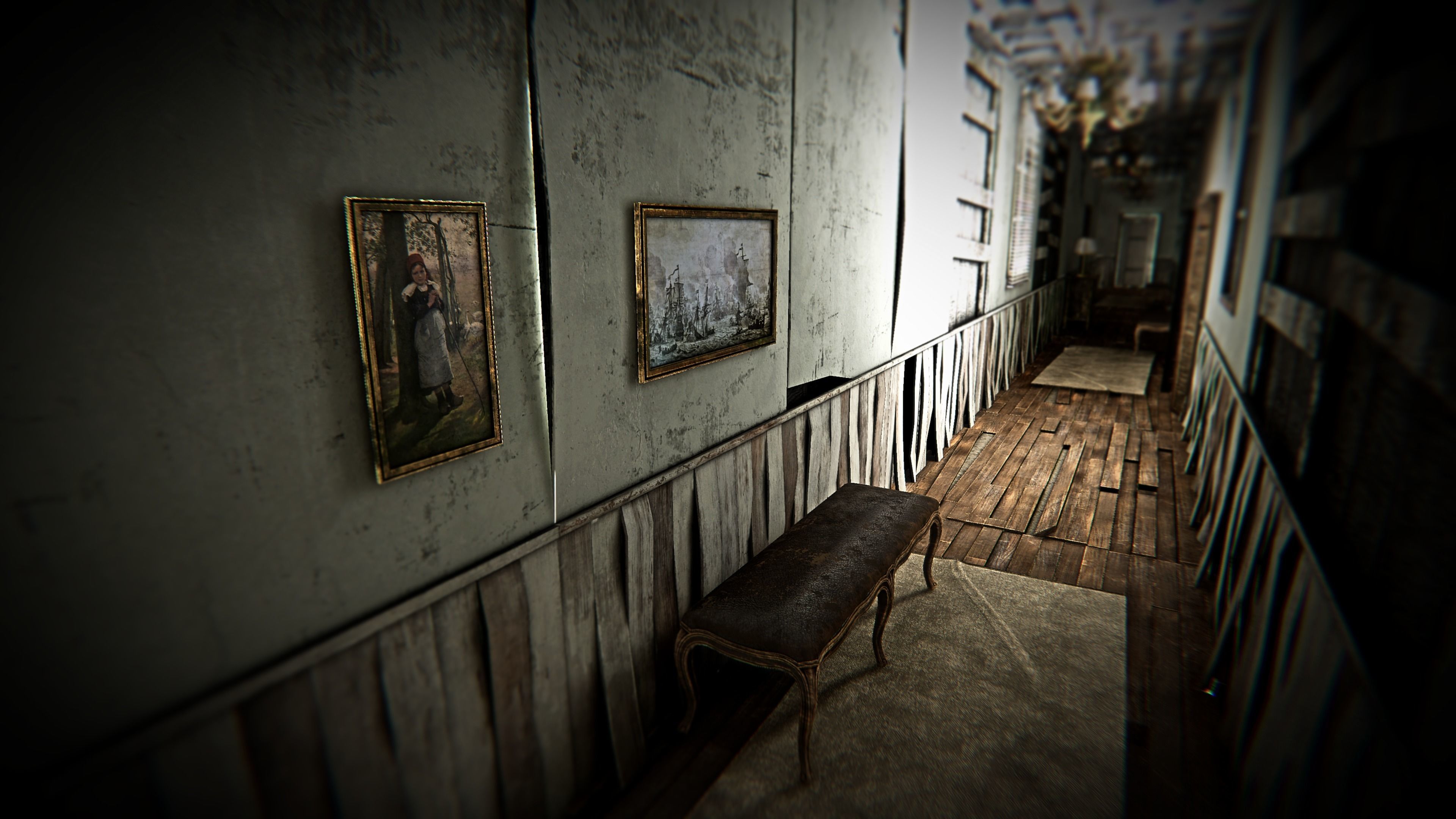 HQ Modular Abandoned Mansion Low-poly 3D model_12