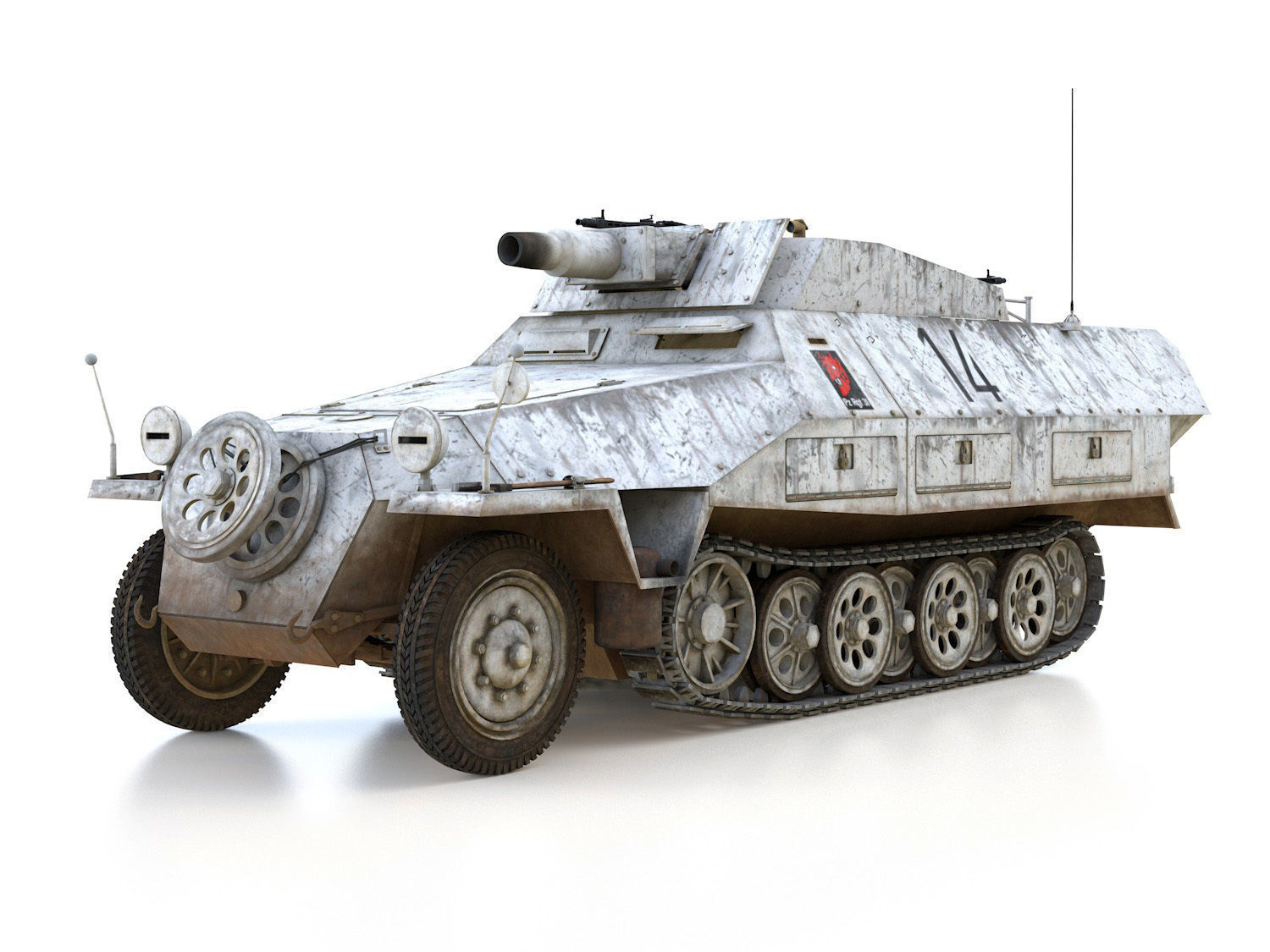 SDKFZ 251 - Ausf D - Stummel - 14 3D model_1