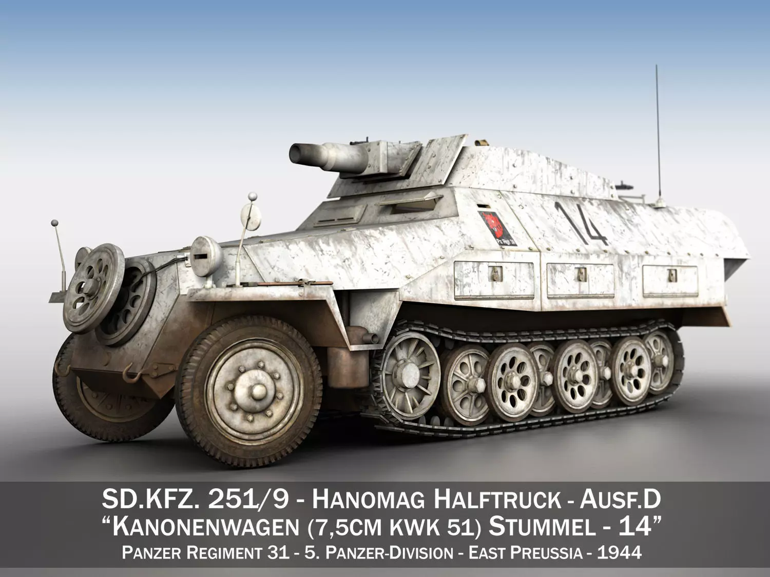 SDKFZ 251 - Ausf D - Stummel - 14 3D model_0