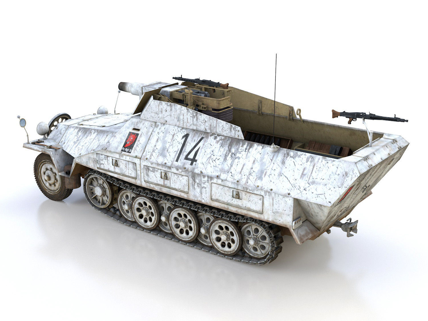 SDKFZ 251 - Ausf D - Stummel - 14 3D model_3