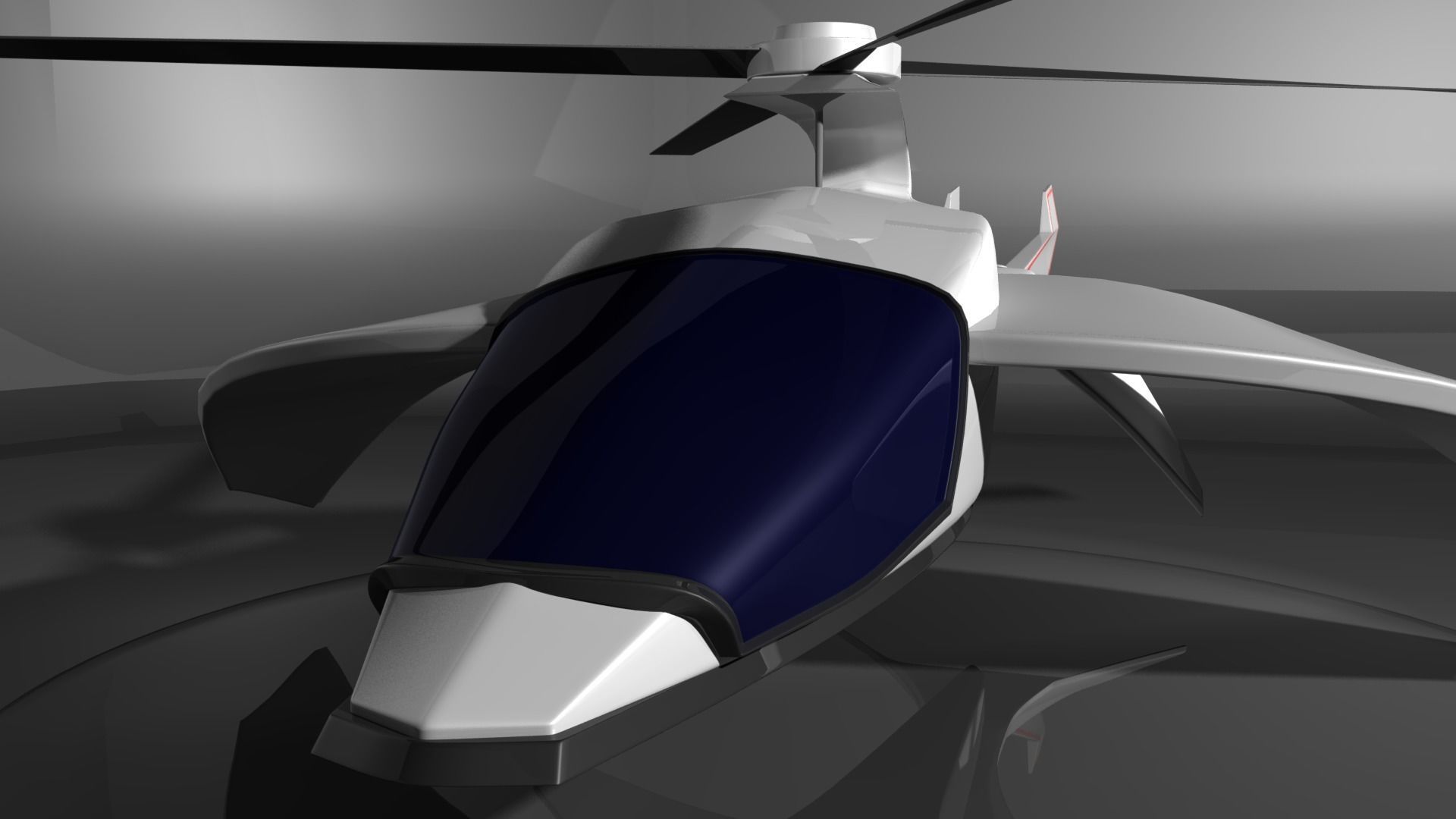 Future Helicopter 3D model_1