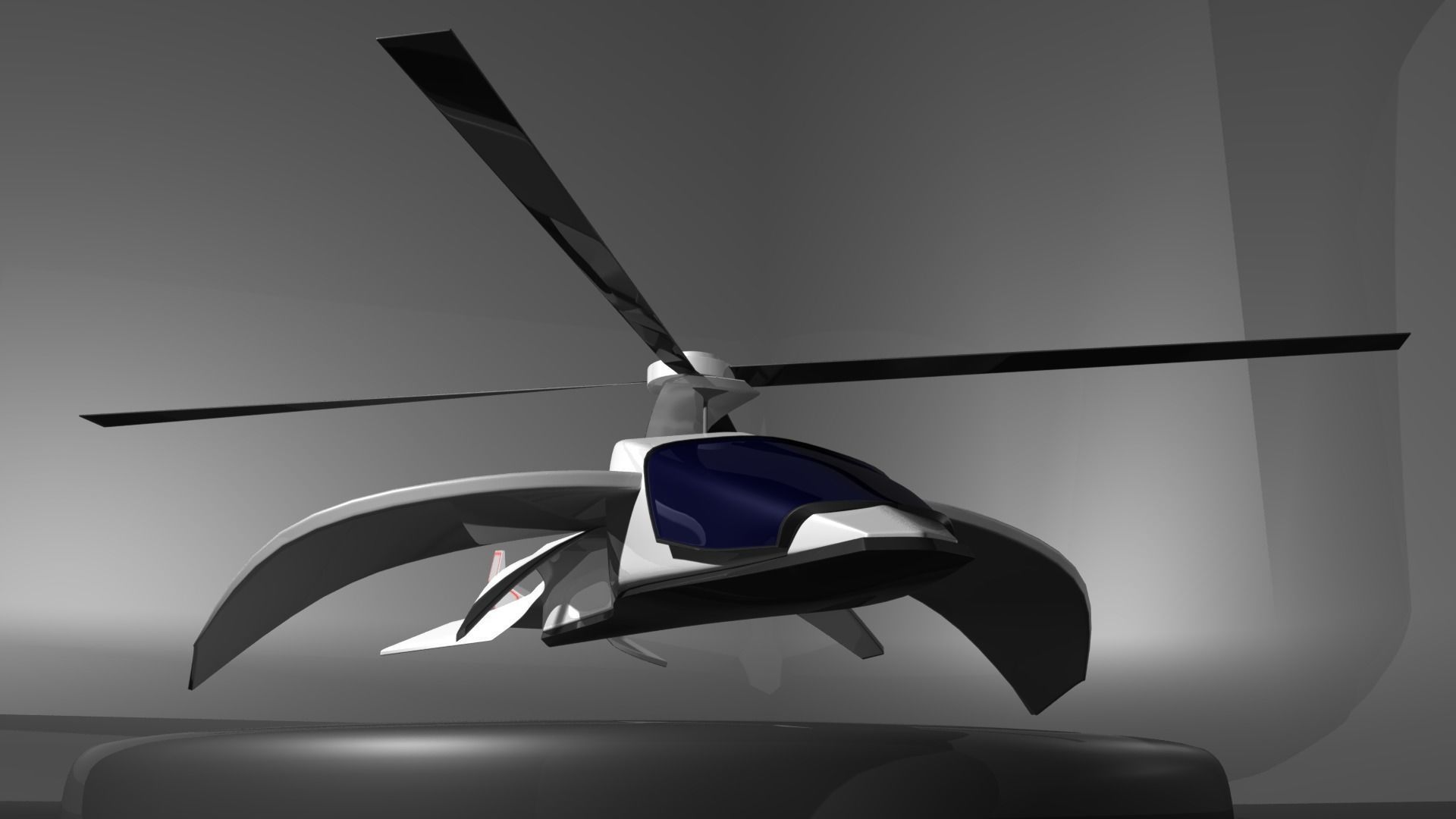 Future Helicopter 3D model_7