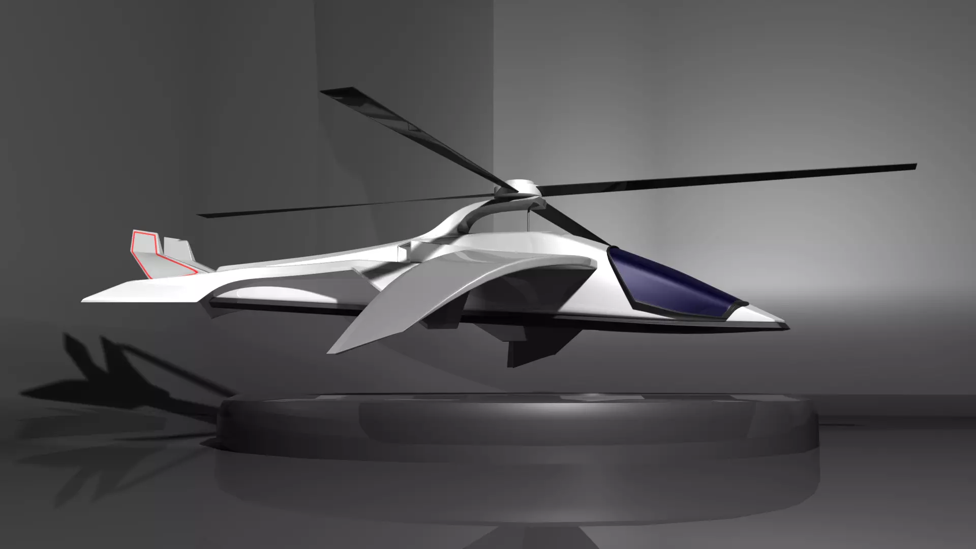 Future Helicopter 3D model_0