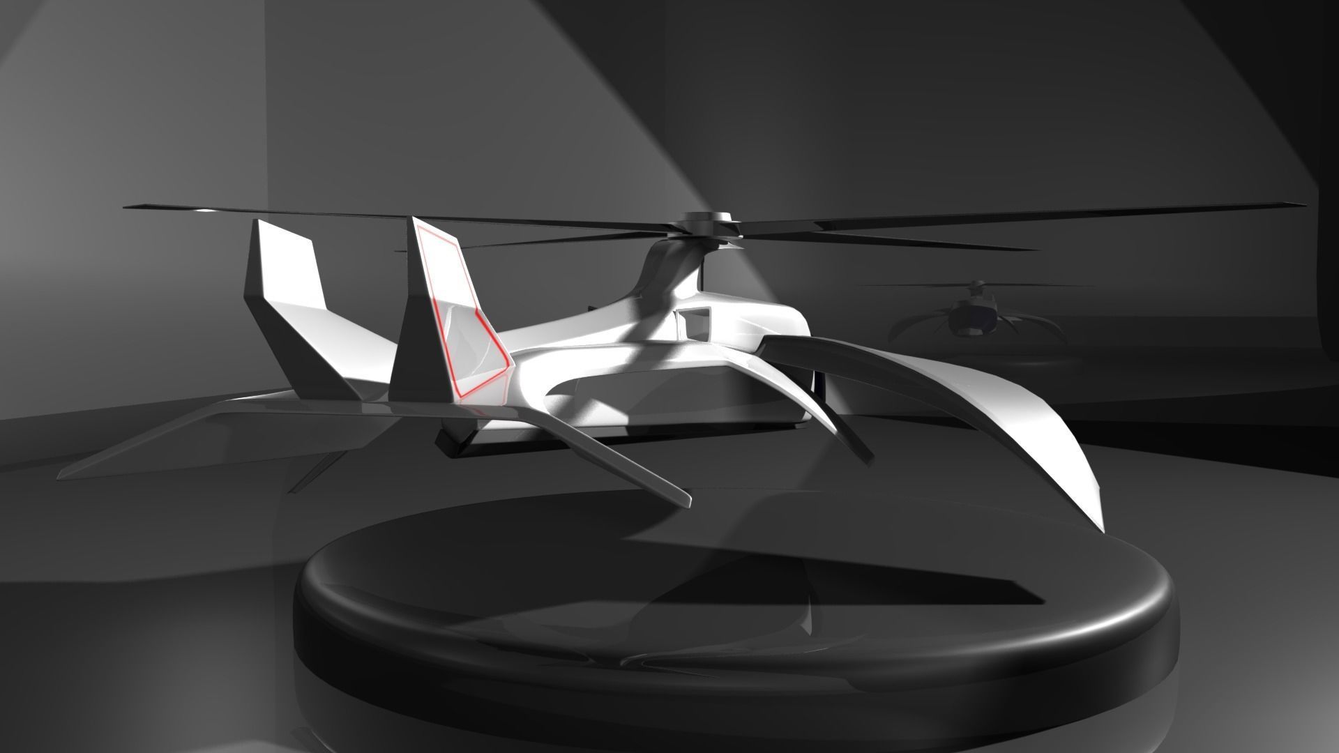 Future Helicopter 3D model_9
