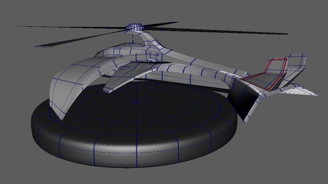Future Helicopter 3D model_14