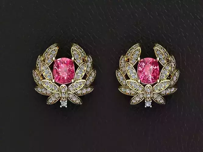 Laurel earring 3D print model