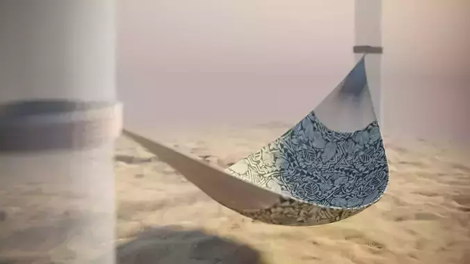 Hammock with rope holders