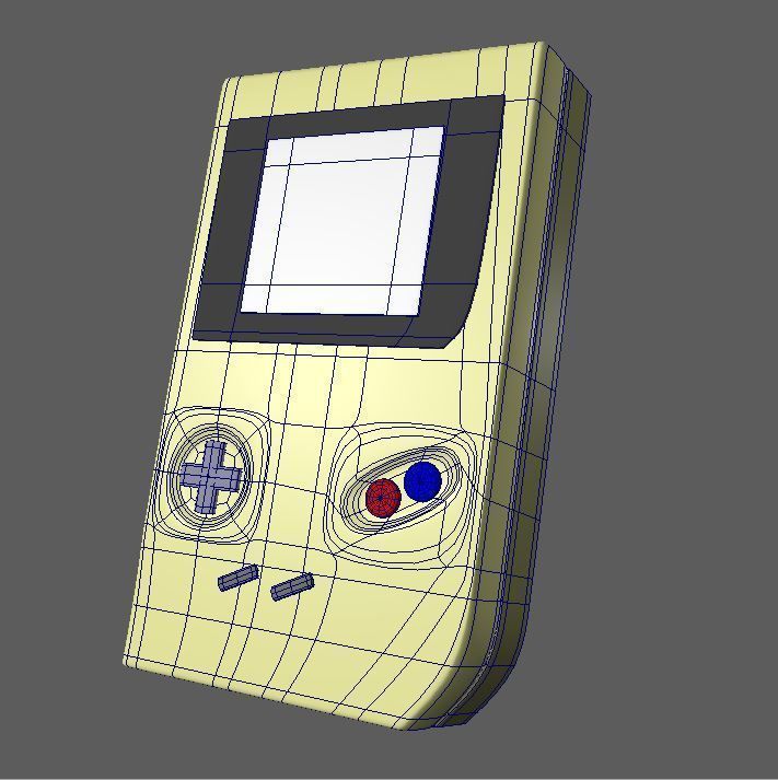 Low poly Gameboy nintendo - nintendo Low-poly 3D model_7
