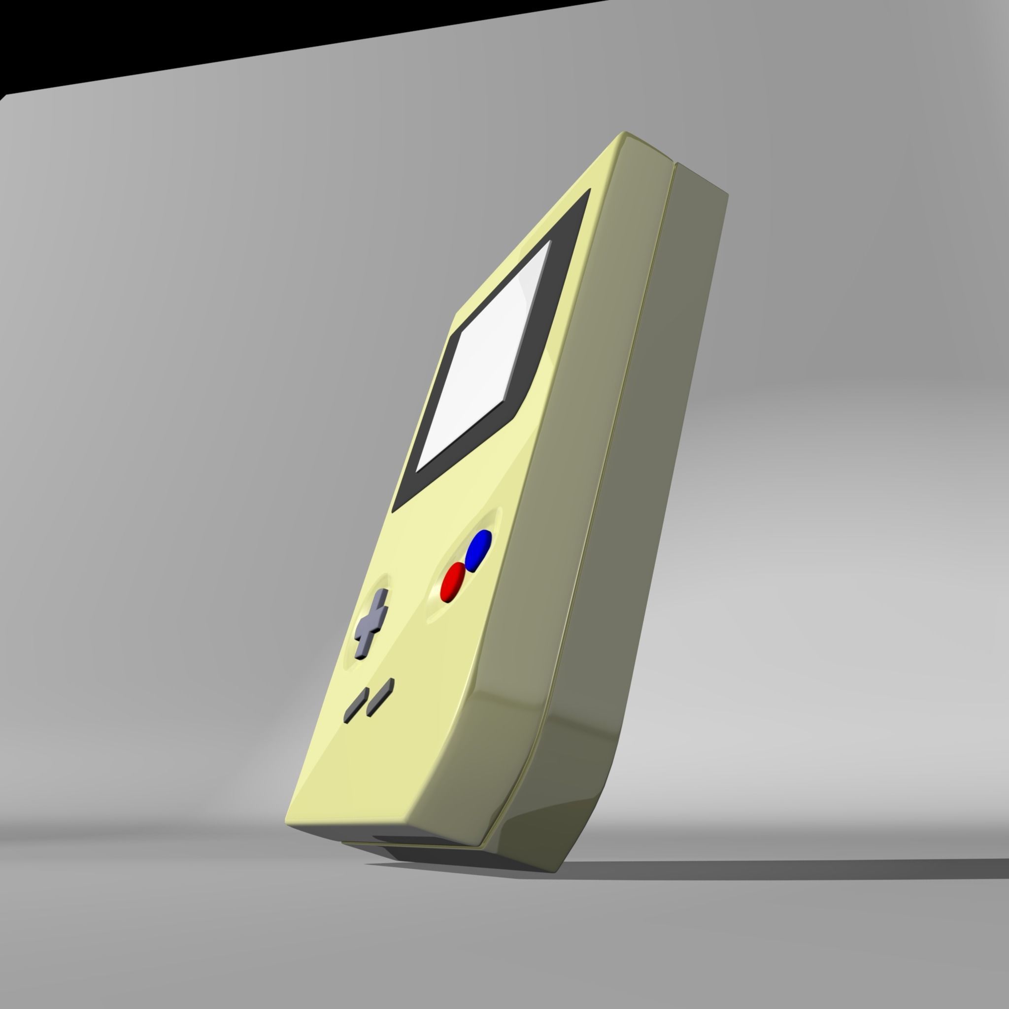 Low poly Gameboy nintendo - nintendo Low-poly 3D model_1