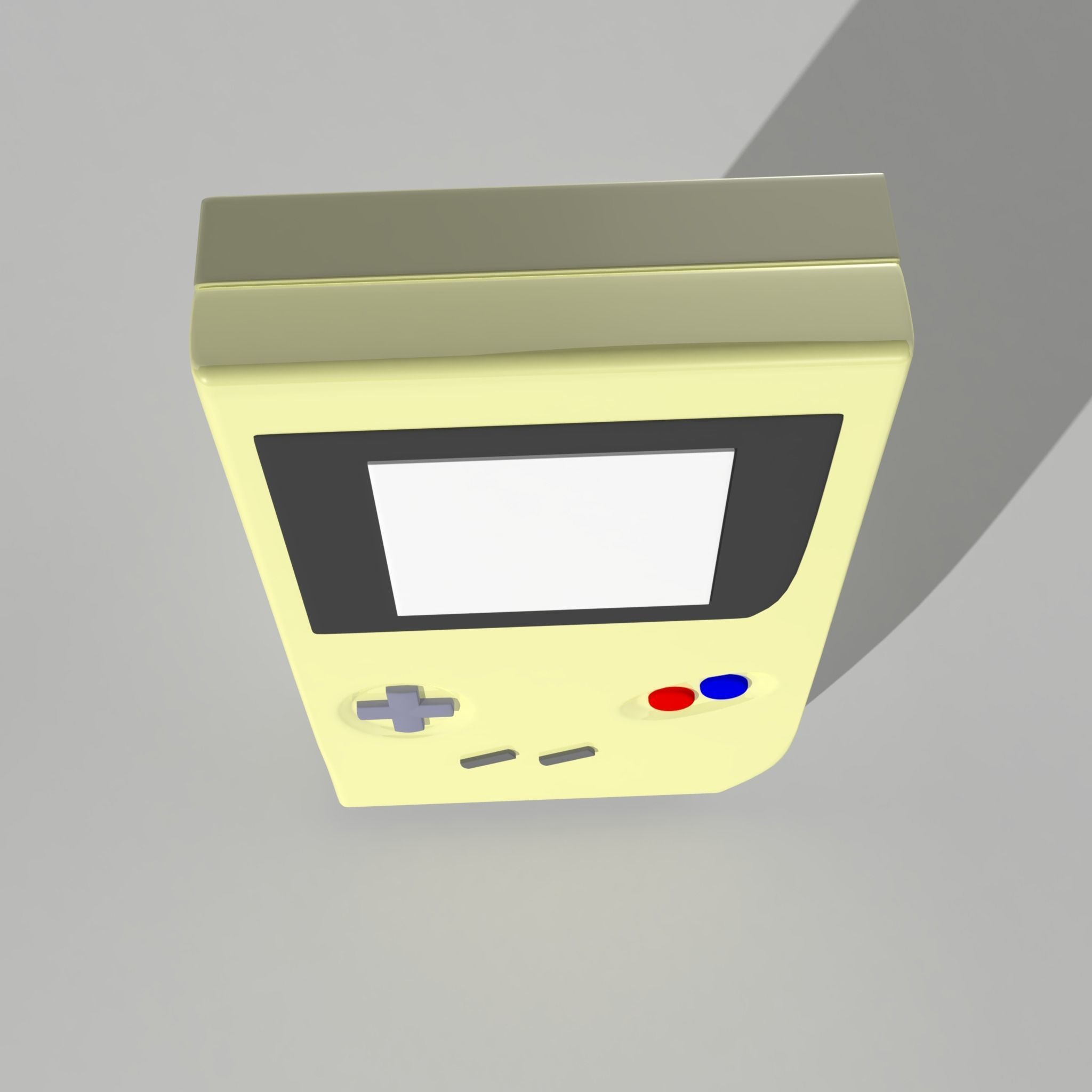 Low poly Gameboy nintendo - nintendo Low-poly 3D model_3