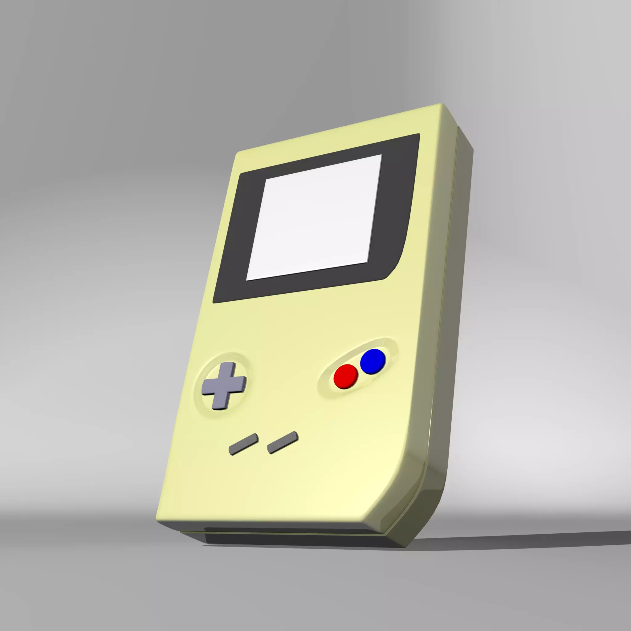 Low poly Gameboy nintendo - nintendo Low-poly 3D model_0