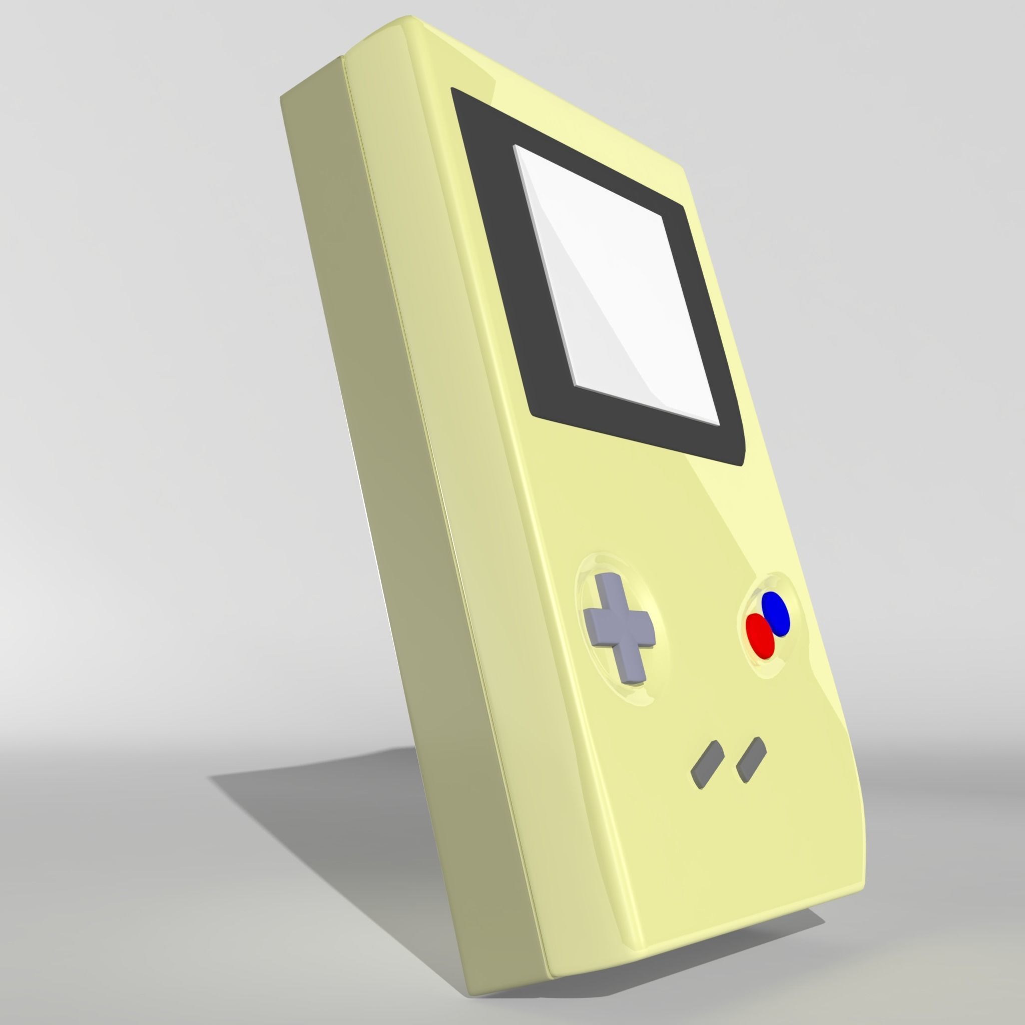 Low poly Gameboy nintendo - nintendo Low-poly 3D model_4
