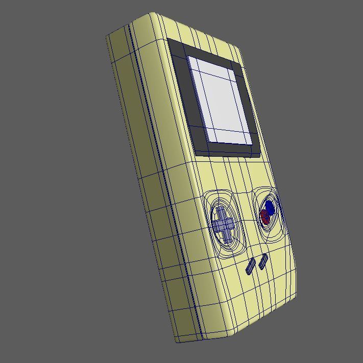 Low poly Gameboy nintendo - nintendo Low-poly 3D model_8