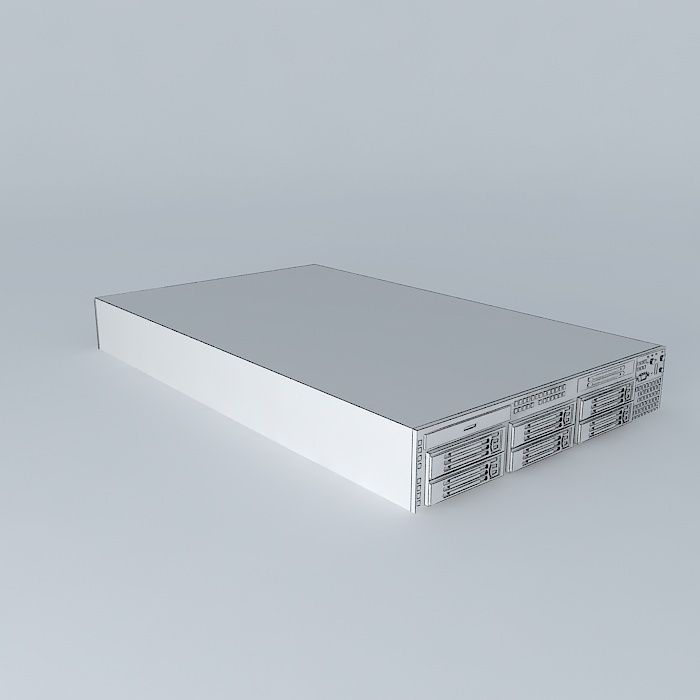 Intel Sr2500 server 3D model_3