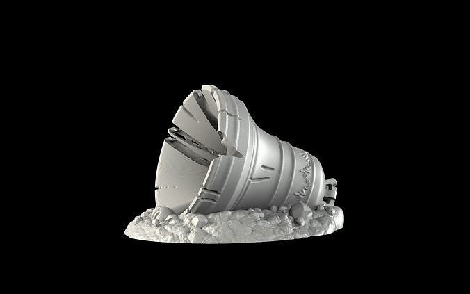 Fallen Bell 3D print model