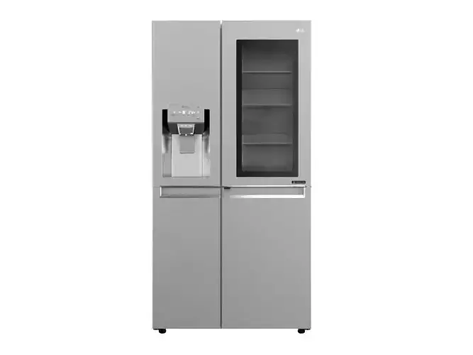 InstaView Refrigerator with Non Plumbed Water and Ice Dispenser 3D model