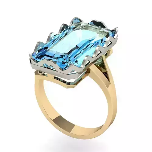 fashion ring  with gem  