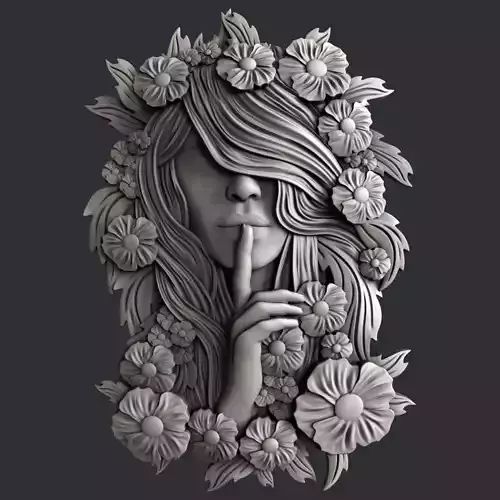 3d STL models for CNC router Face 3D model