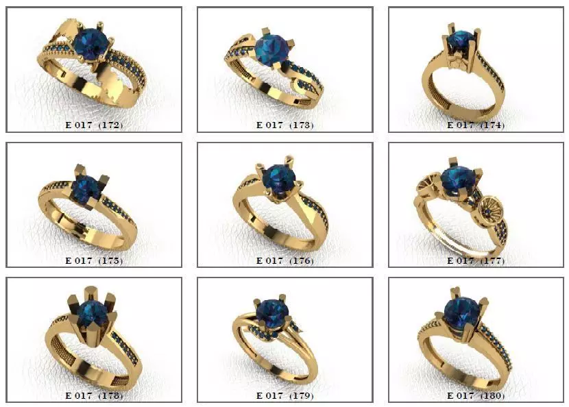 Solatire Rings 3D print model_0