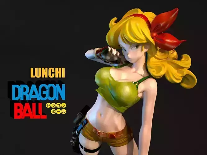 LUNCHI female character from game lunch dragon ball 3D model