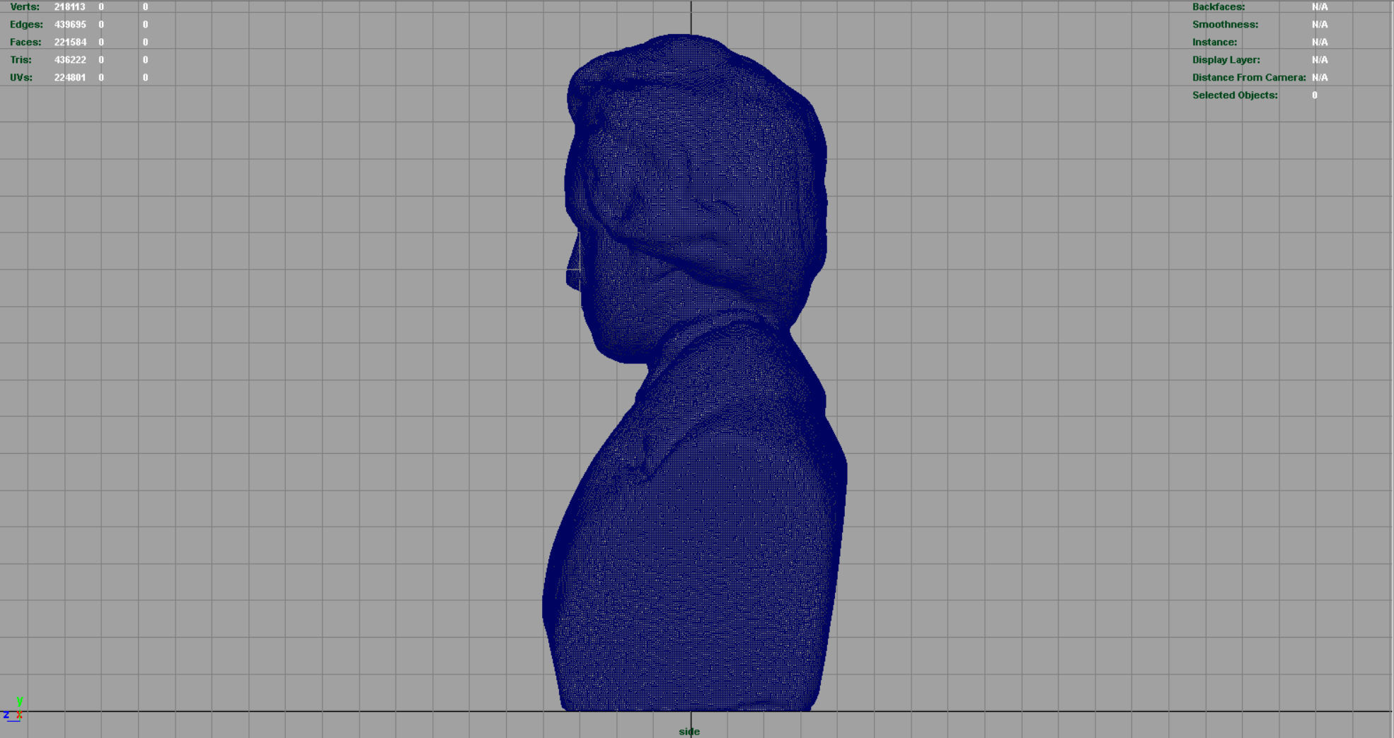 Beethoven Bust Low-poly 3D model_15