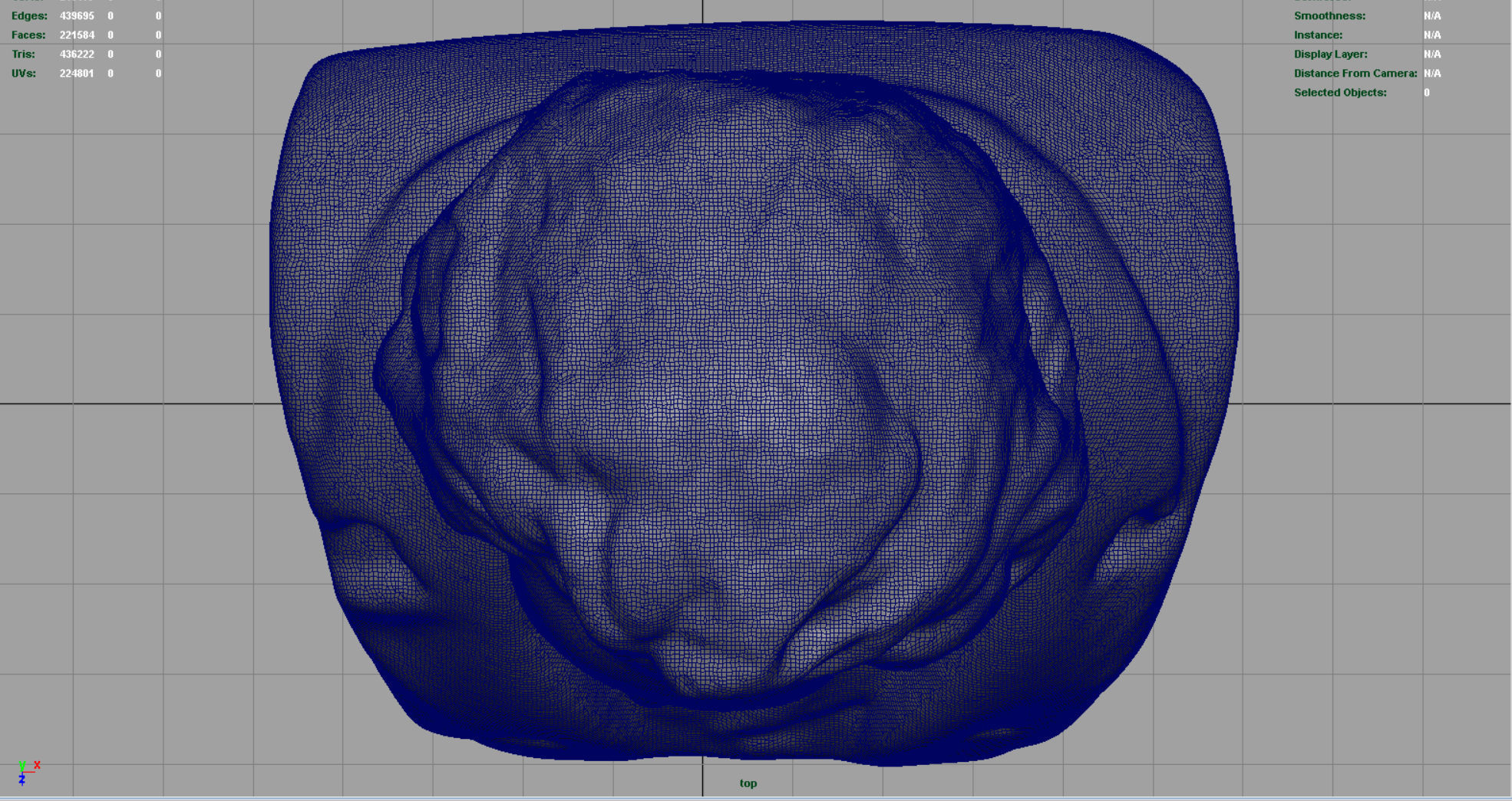 Beethoven Bust Low-poly 3D model_13