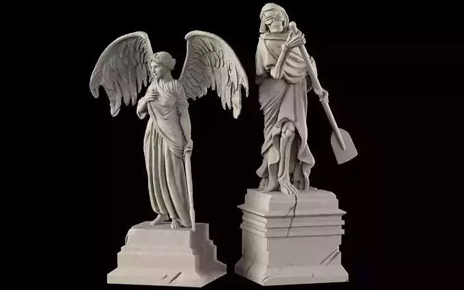 Monumental graves 3D print model