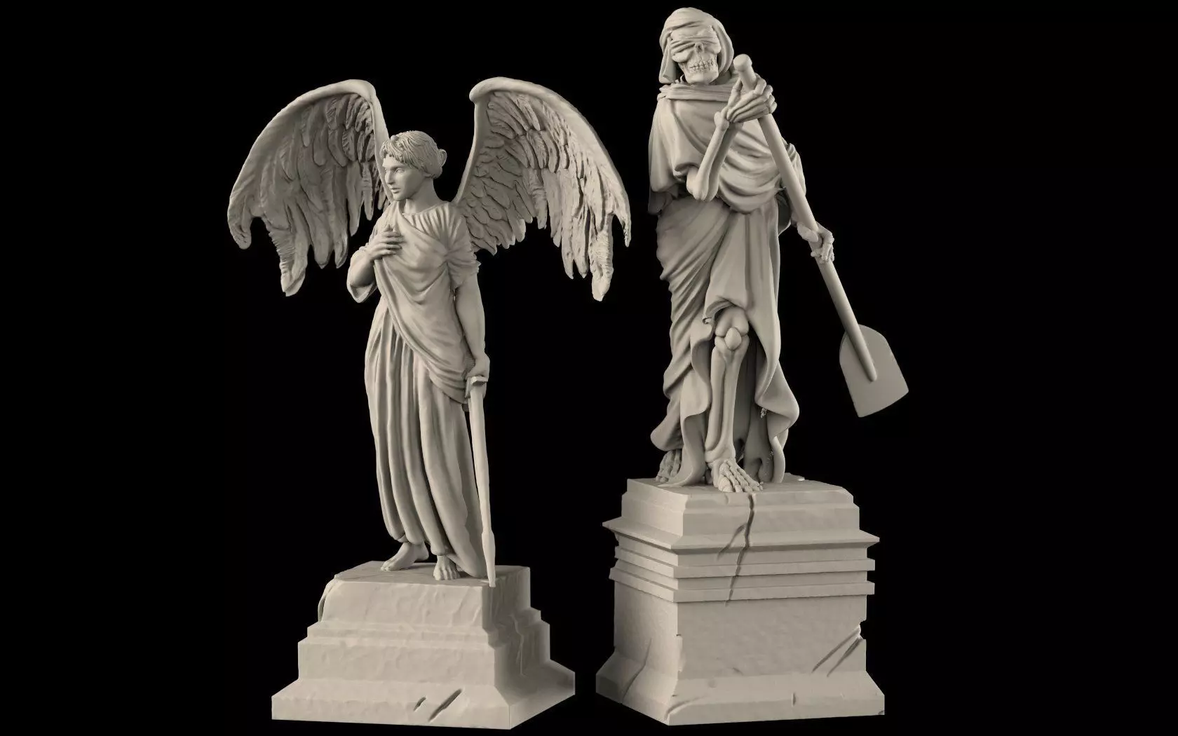 Monumental graves 3D print model_0