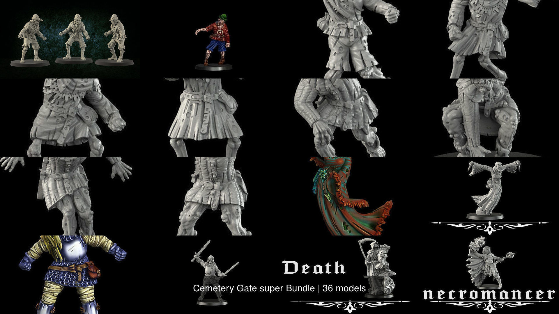 Cemetery Gate super Bundle 3D Model Collection_3