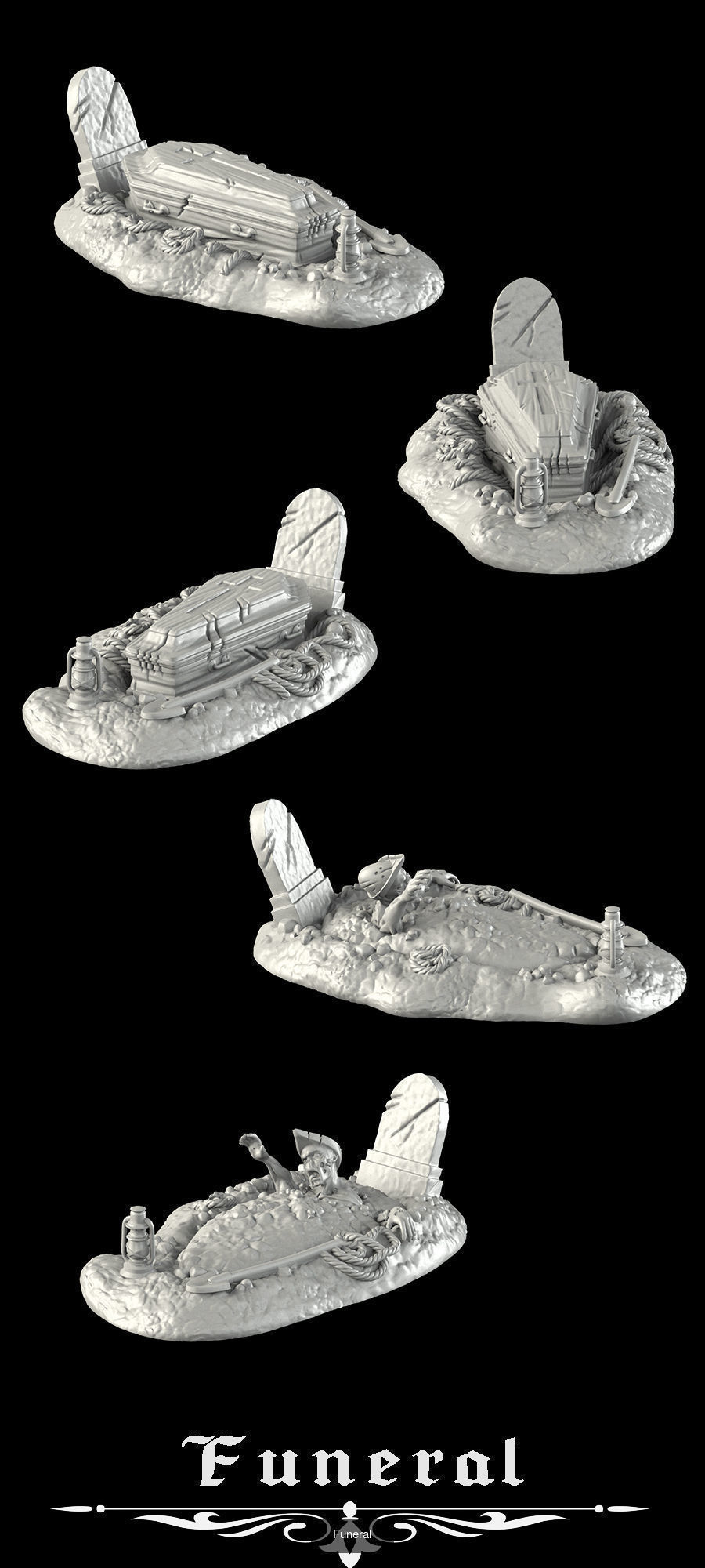 Cemetery Gate super Bundle 3D Model Collection_62