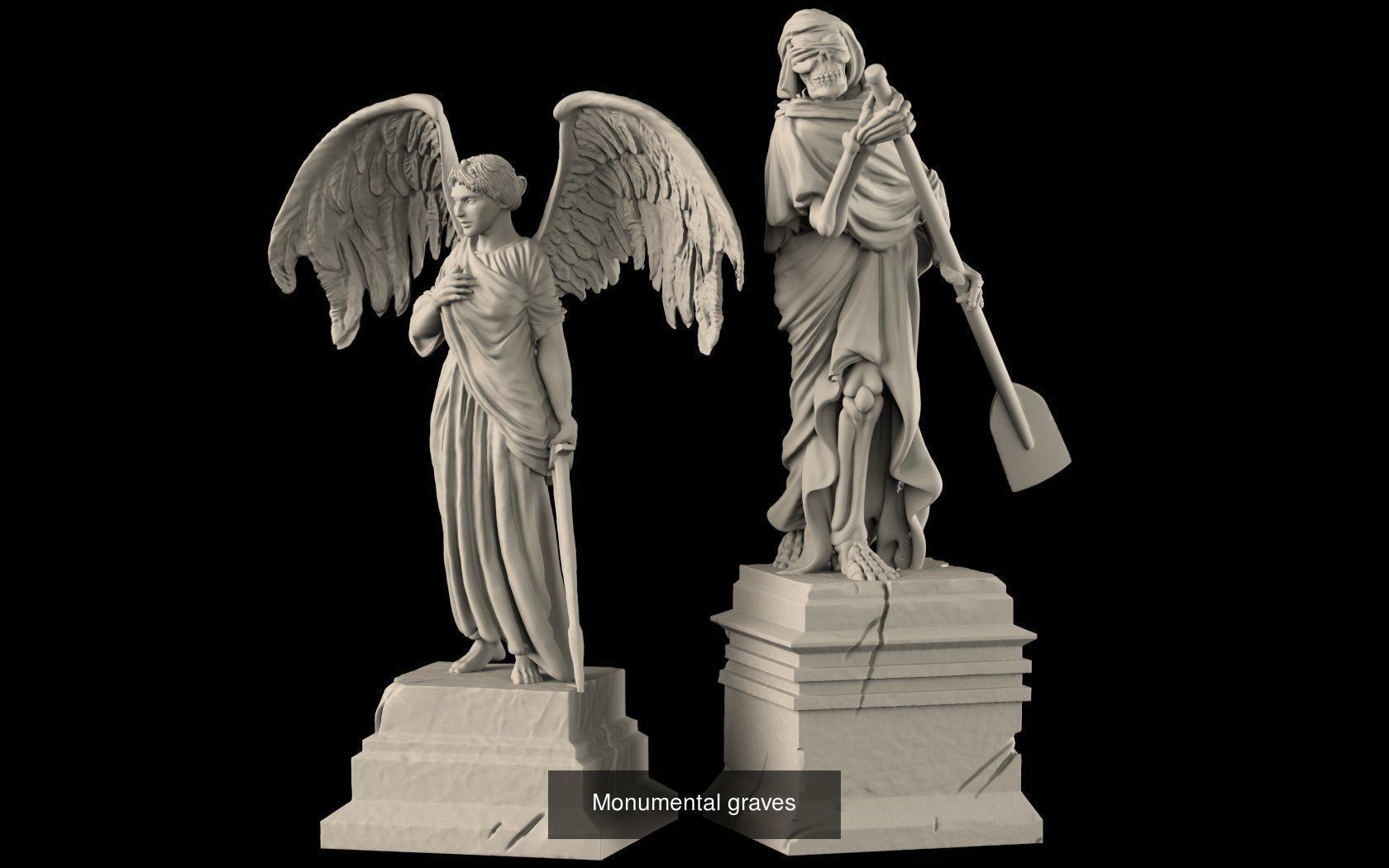 Cemetery Gate super Bundle 3D Model Collection_70