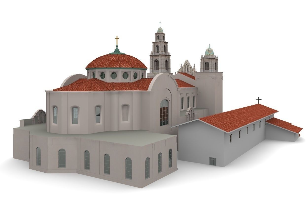 Mission San Francisco Asis 3D model_5