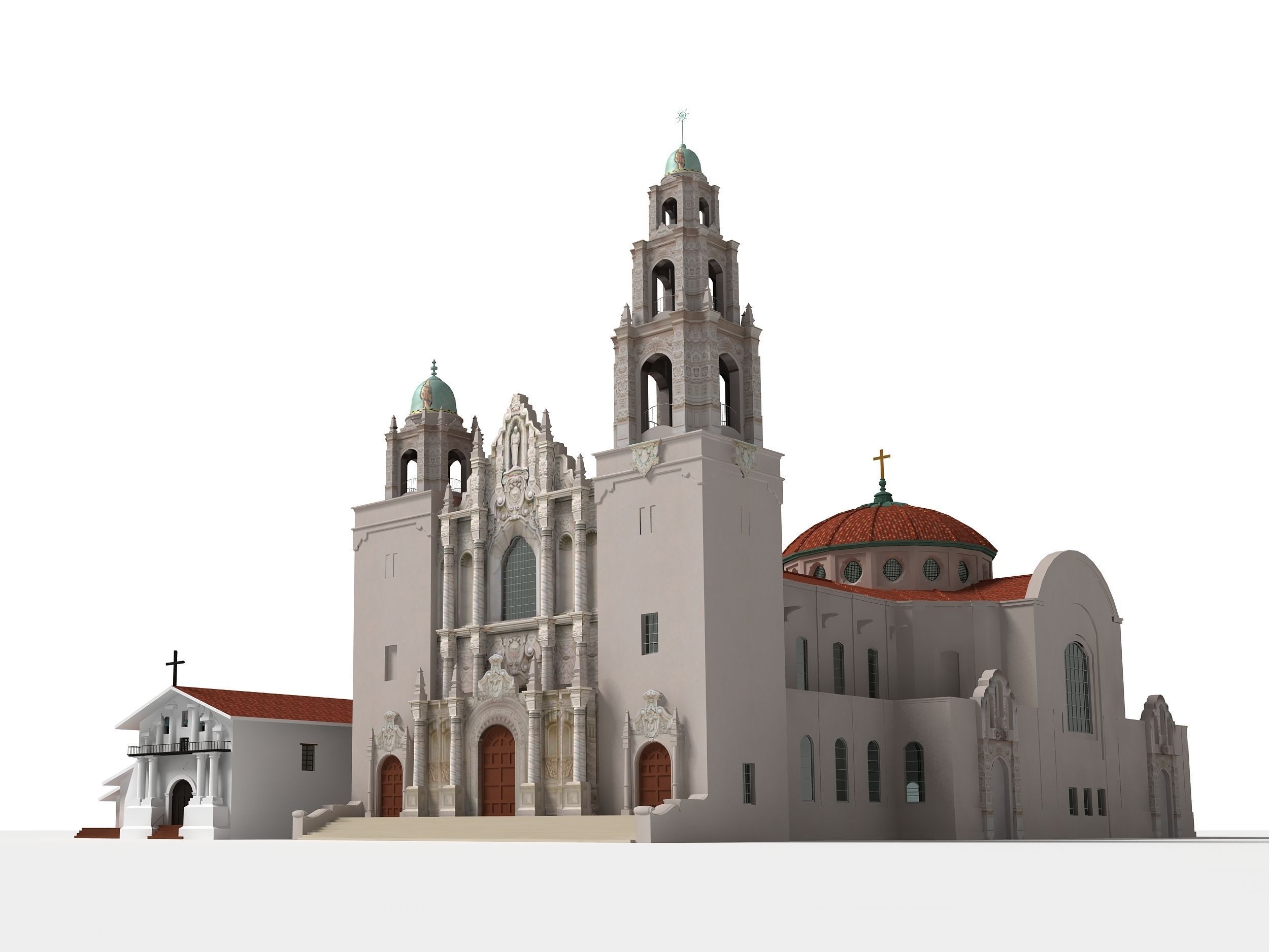 Mission San Francisco Asis 3D model_2