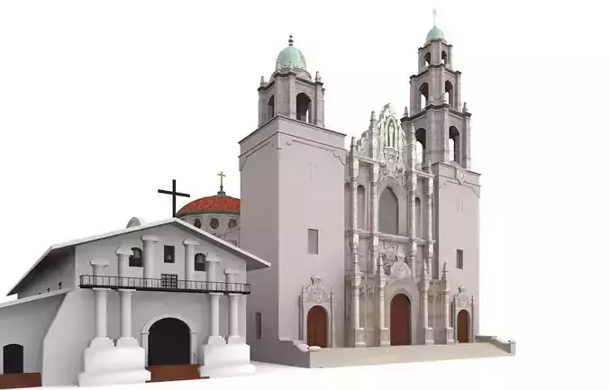 Mission San Francisco Asis 3D model
