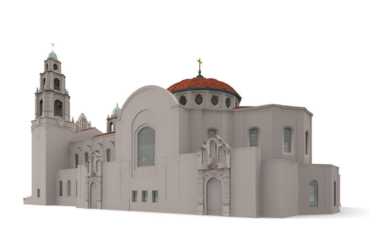 Mission San Francisco Asis 3D model_4