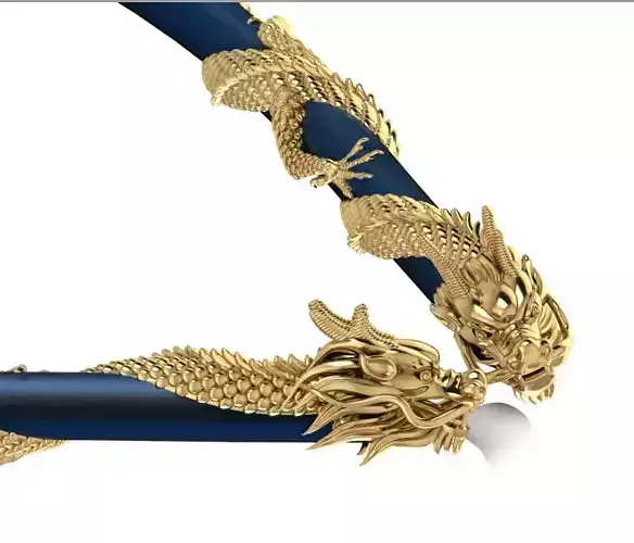  Dragon necklace 3D 3D print model