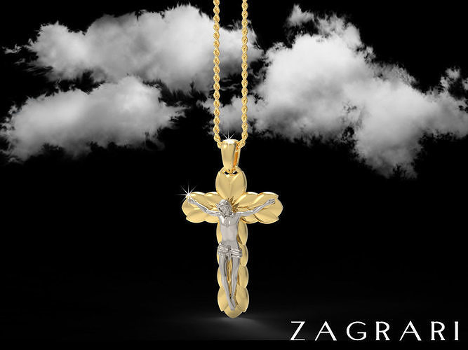 Jesus Pendant 3D print model