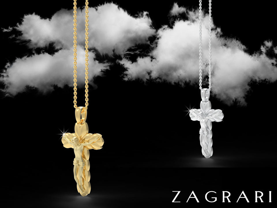 Jesus Pendant 3D print model_1