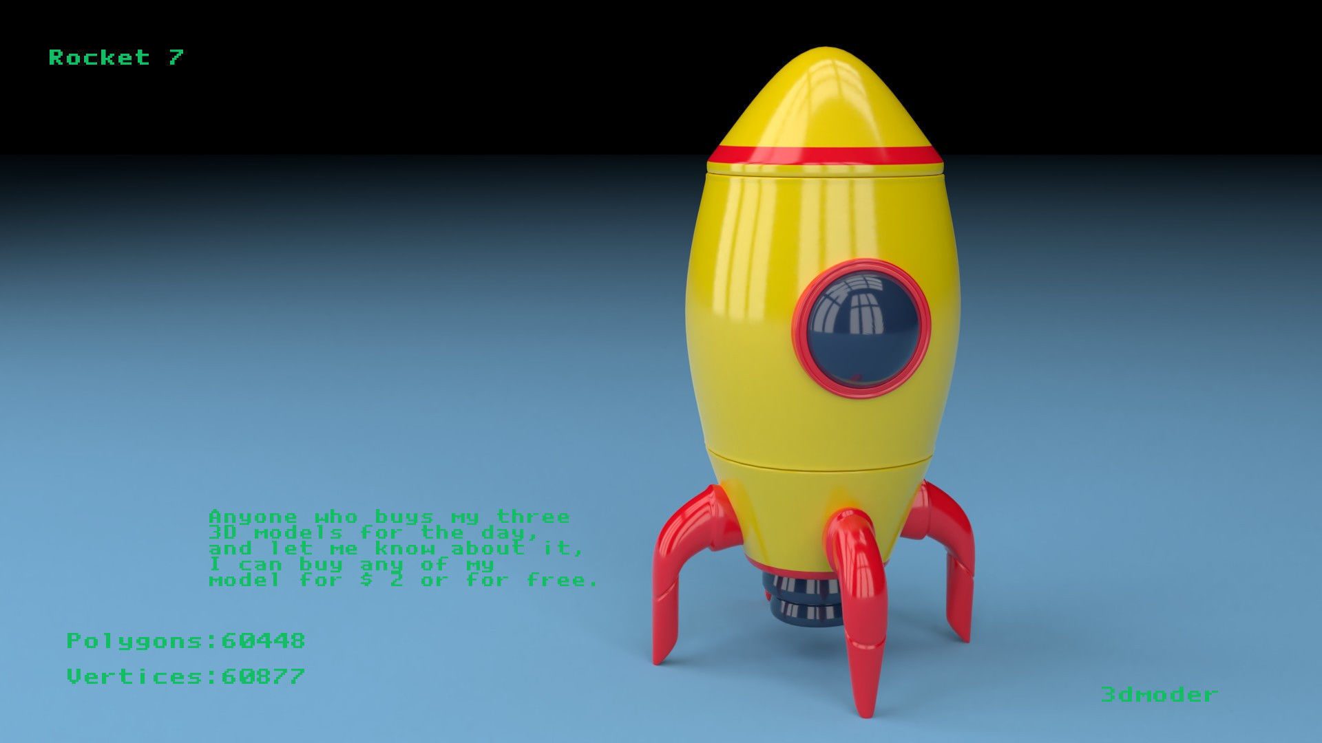 Rocket 7 3D model_0